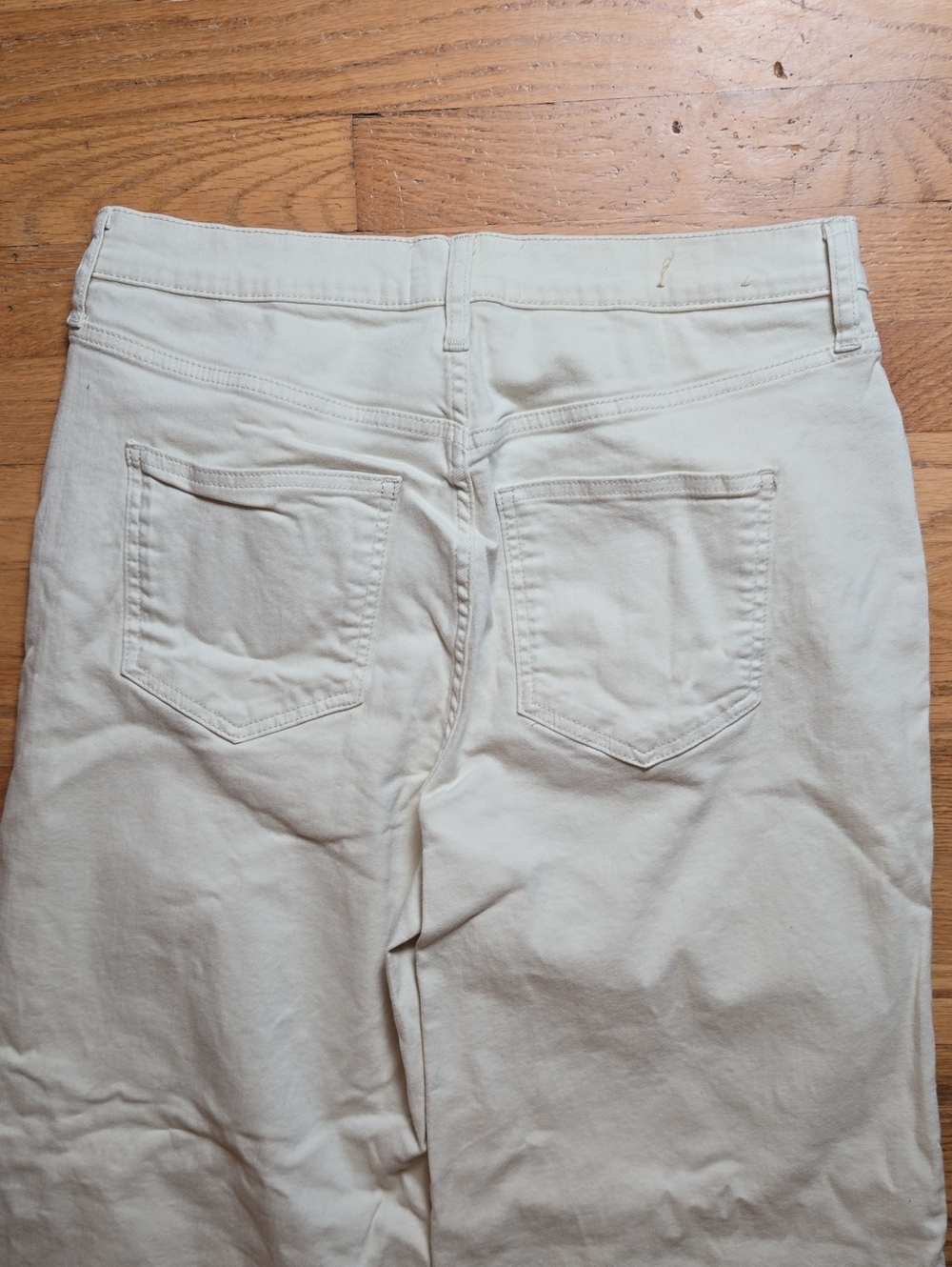 Boden white/ecru high-rise wide leg jeans - Picture 6 of 8